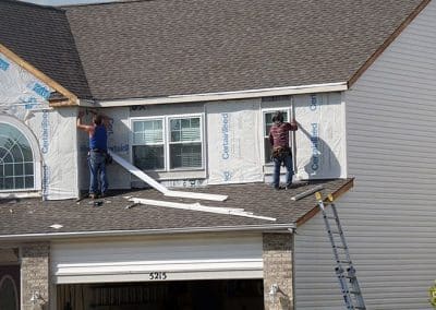 Siding install